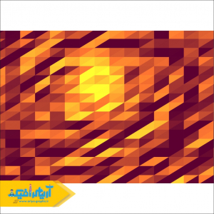 دانلود وکتور ابسترکت نارنجی قهوه ای و زرد